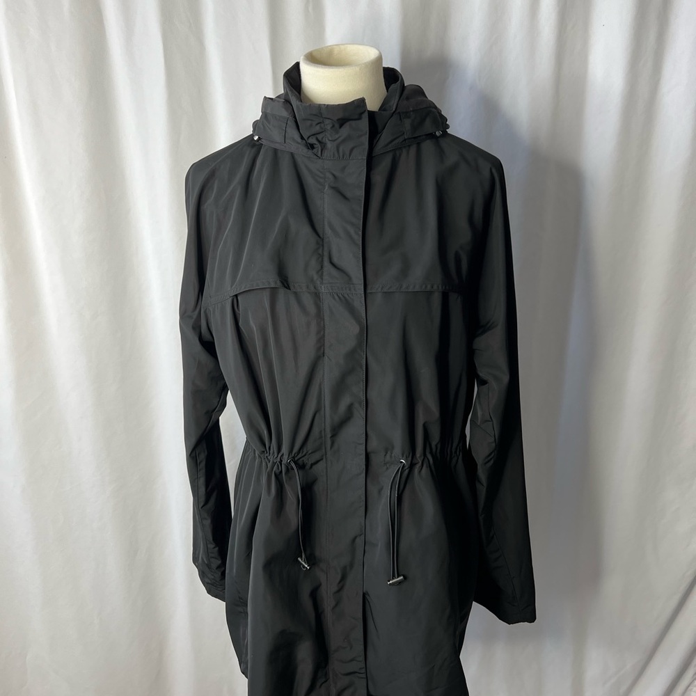 Theory Women’s Compactable Hooded BLACK Jacket – Size L - NEW WITH NO TAGS